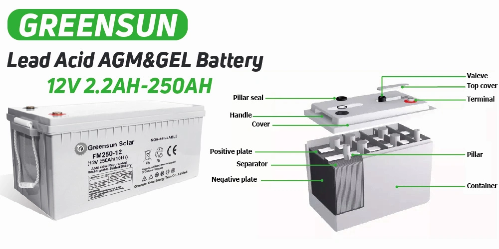 12V200ah 12V 200ah Lead Acid UPS AGM Accumulators Full Gel Deep Cycle VRLA Solar Battery SLA SMF High Rate Rechargeable Outdo Long Life Factory Batery