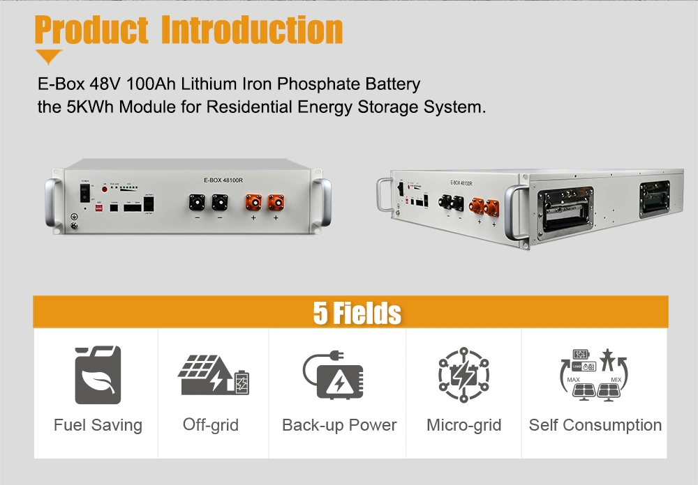 Pytes-48100r 5kwh Bess LiFePO4 Battery Power Bank Solar Energy Storage System Lithium Ion LFP Battery