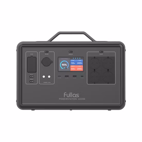 Fullas Power Solution 500 W-2400 W tragbares Kraftwerk, Solar-Ladegenerator mit LiFePO4-Batterie für Outdoor-Camping